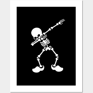 Dab dabbing skeleton Dutch clogs Holland the Netherlands Posters and Art